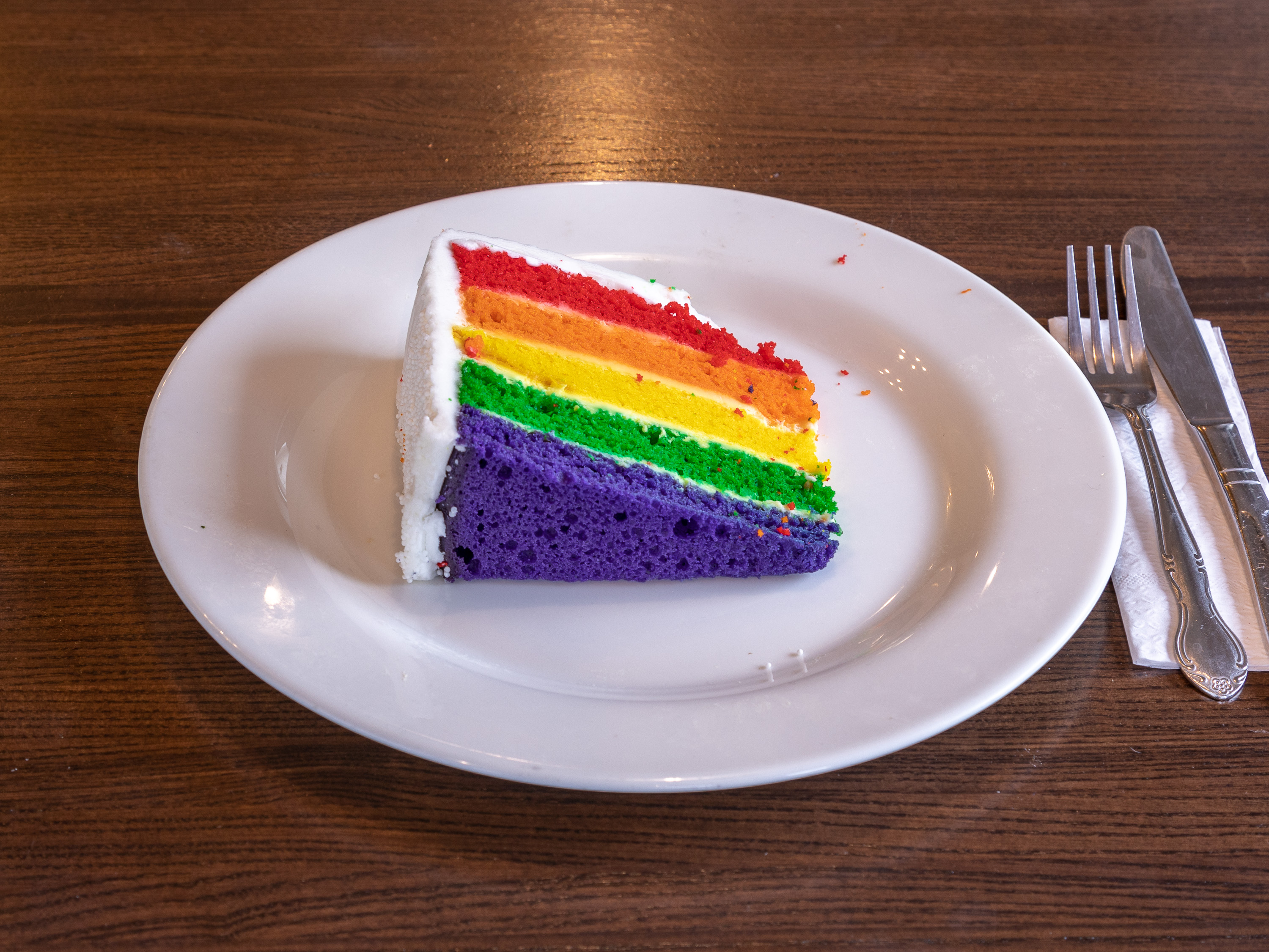 Order Rainbow Cake food online from Nino's Pizza & Restaurant store, Hillsdale on bringmethat.com