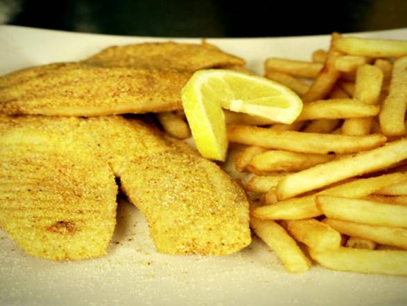 Order Small Tilapia Dinner [2 Pcs] food online from Captain Sam Fish & Chicken store, San Diego on bringmethat.com