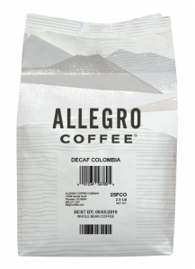 Order Decaf Colombia (2.5 lb.) food online from Allegro Coffee Company store, Oklahoma City on bringmethat.com