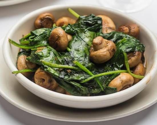 Order Sauteed Spinach & Button Mushrooms food online from Morton The Steakhouse store, Las Vegas on bringmethat.com