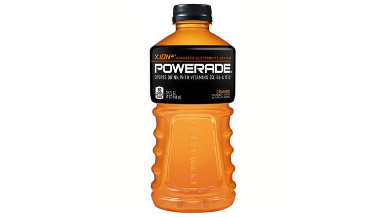 Order Powerade Orange Sports Drink Plastic Bottles food online from Trumbull Mobil store, Trumbull on bringmethat.com