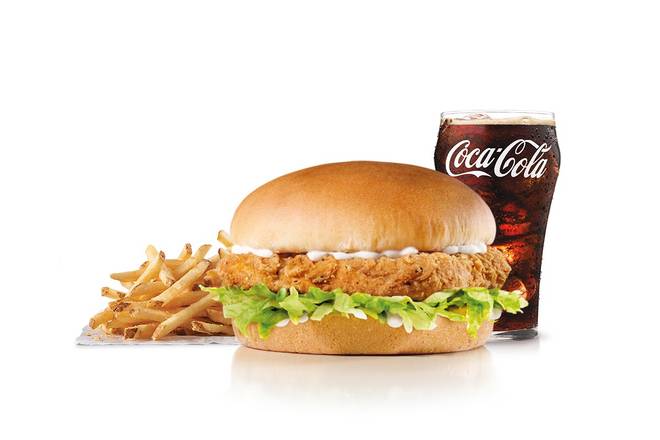 Order Spicy Chicken Sandwich Combo food online from Carl Jr. store, Henderson on bringmethat.com