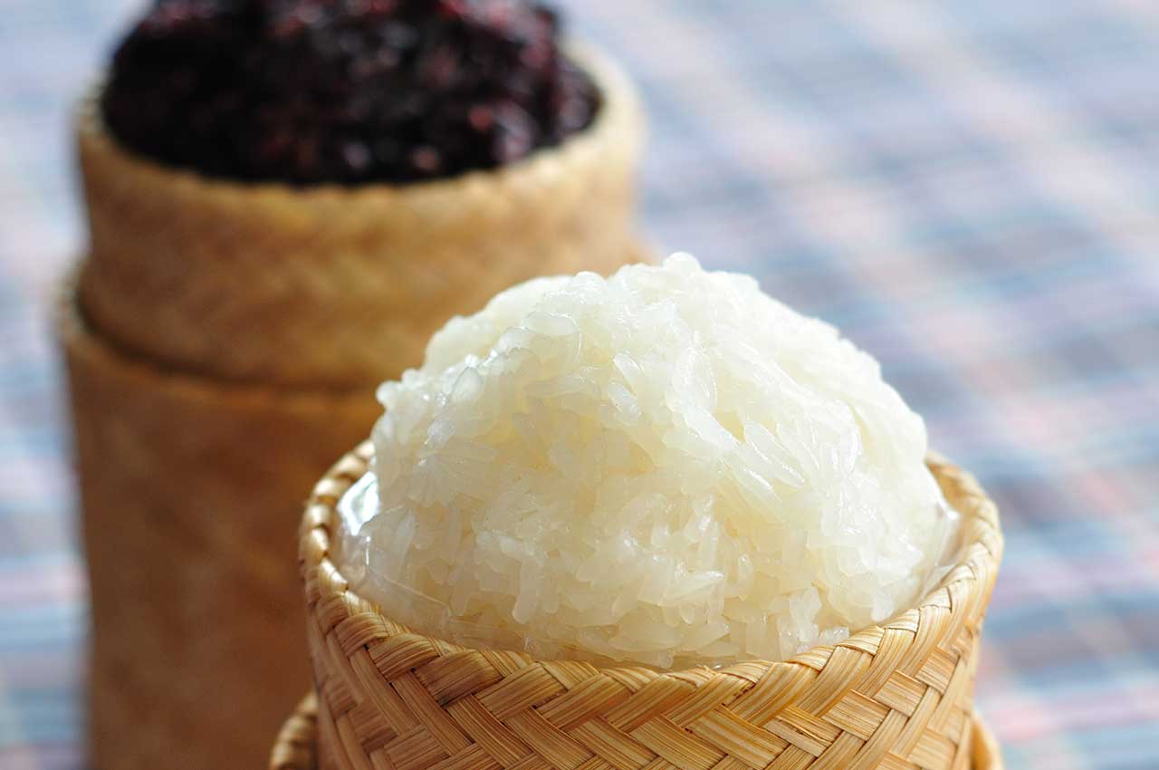 Order Steamed Sticky Rice food online from Somtum Der store, New York on bringmethat.com