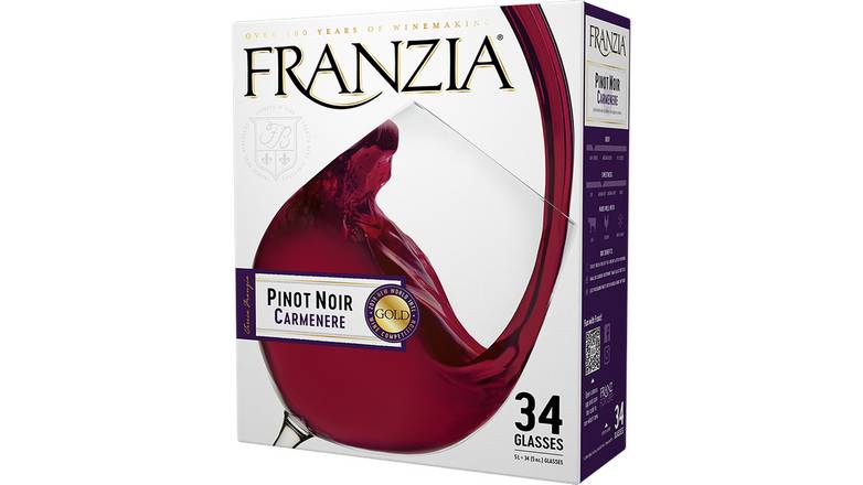 Order Franzia Pinot Noir Carmenere Red Wine food online from Waldi Discount Liquor store, Ansonia on bringmethat.com