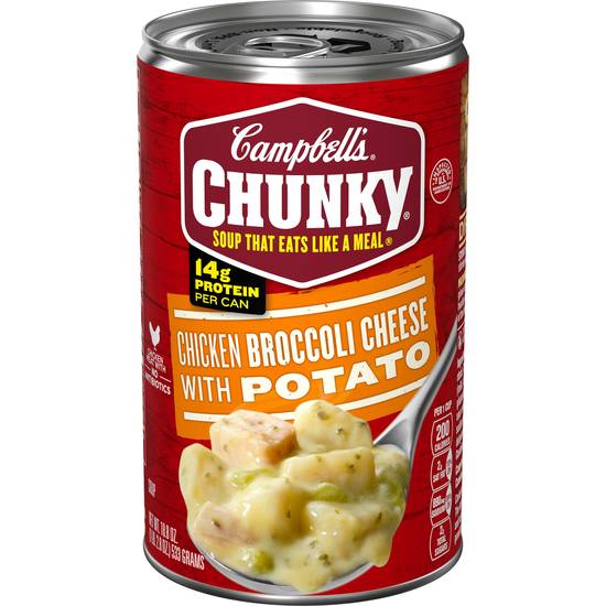 Order Campbell's Chunky Soup, Chicken Broccoli Cheese Soup, 18.8 Oz Can food online from CVS store, SAN ANTONIO on bringmethat.com