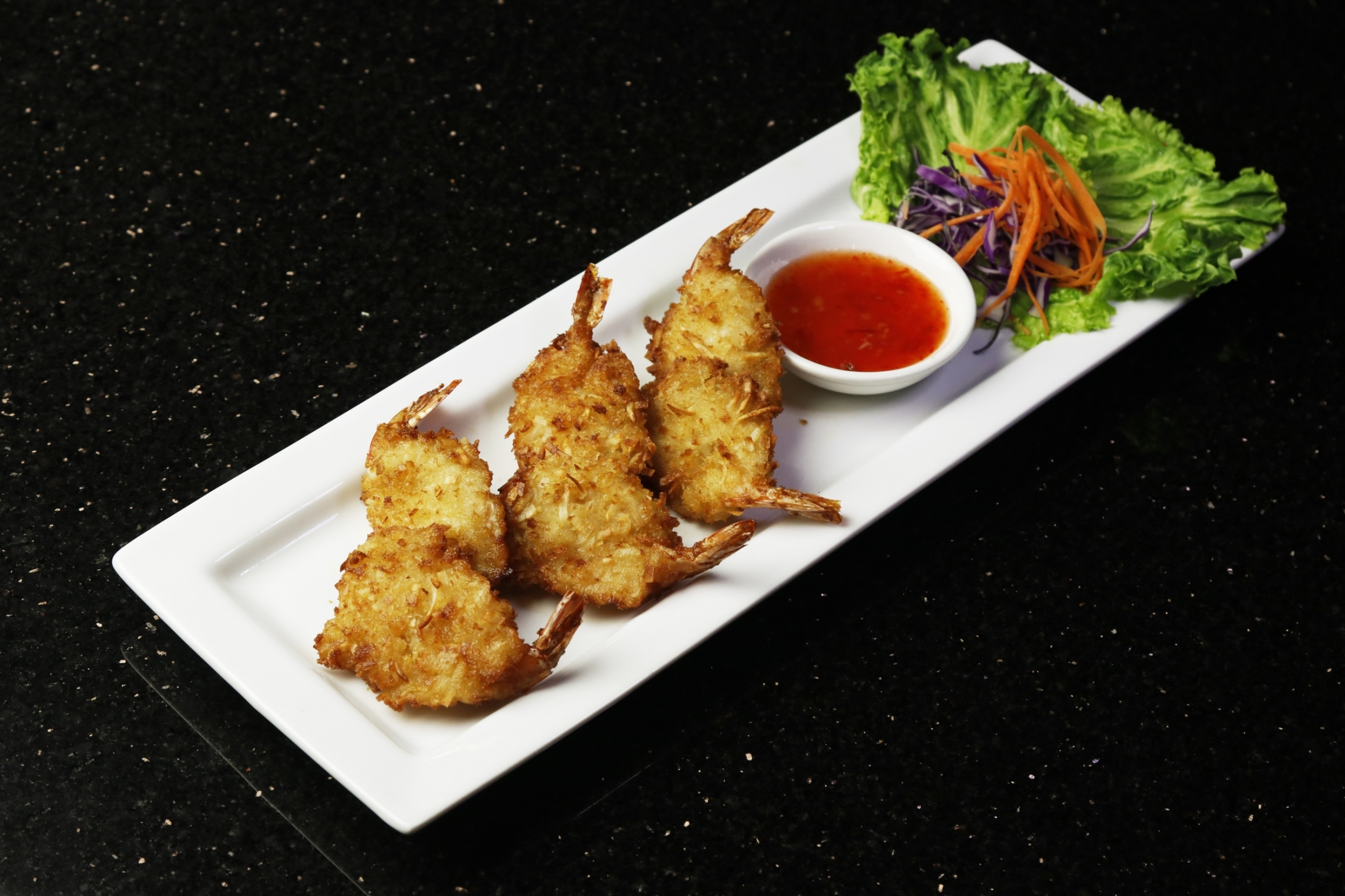 Order 6 Pieces Coconut Shrimp food online from Savory Thai store, Oceanside on bringmethat.com