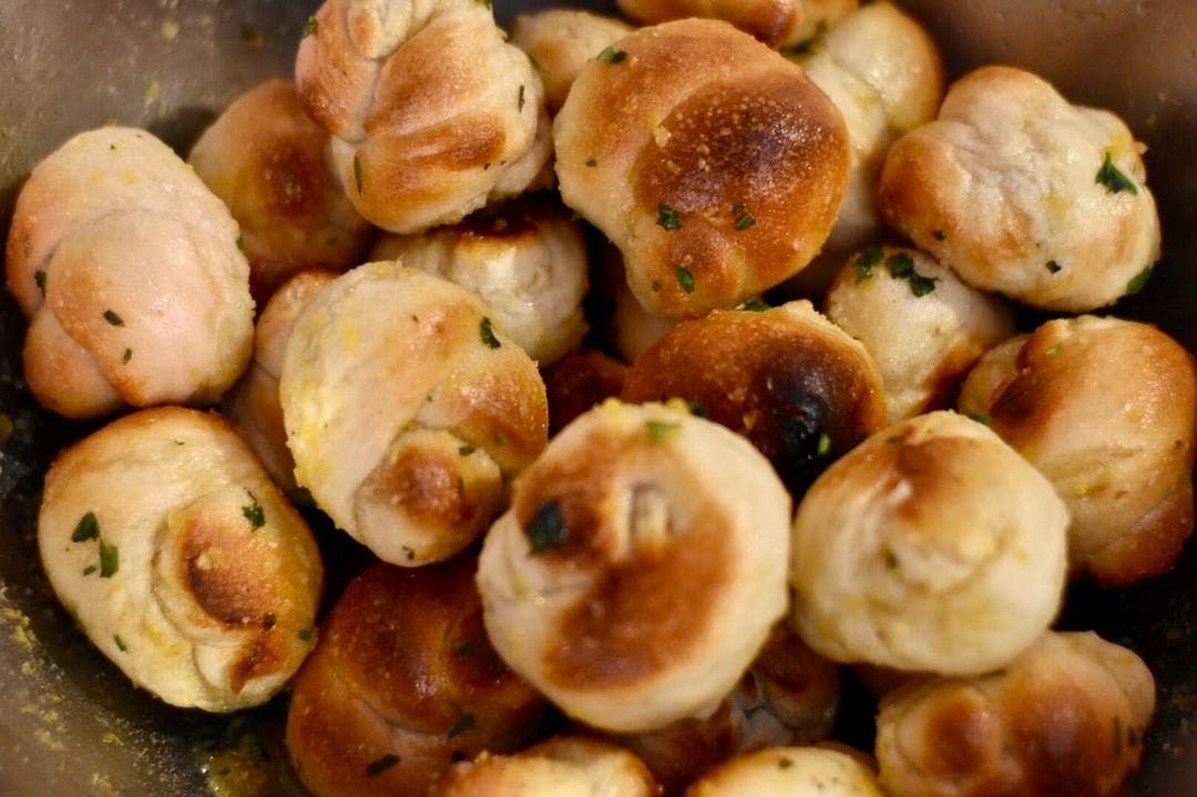 Order Garlic Knots - 6 Pieces food online from Romeo Pizza & Pasta store, Sayreville on bringmethat.com