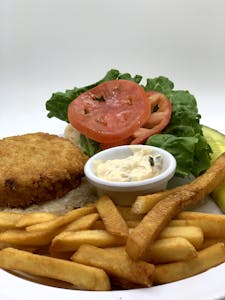 Order CAPTAIN CHUCKY'S FAMOUS CRAB CAKE SANDWICH food online from Millers Country Kitchen store, Middletown on bringmethat.com