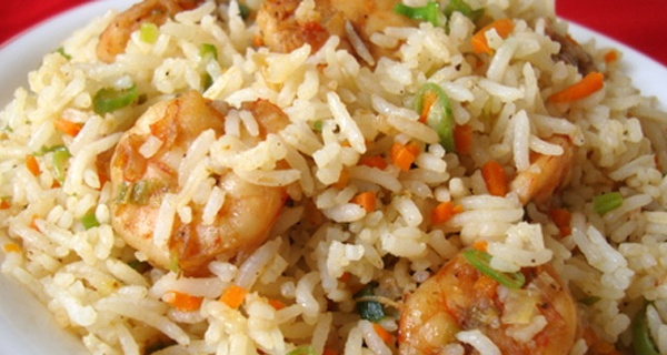 Order 32. Jumbo Shrimp Fried Rice food online from China Bowl store, Elk Grove Village on bringmethat.com