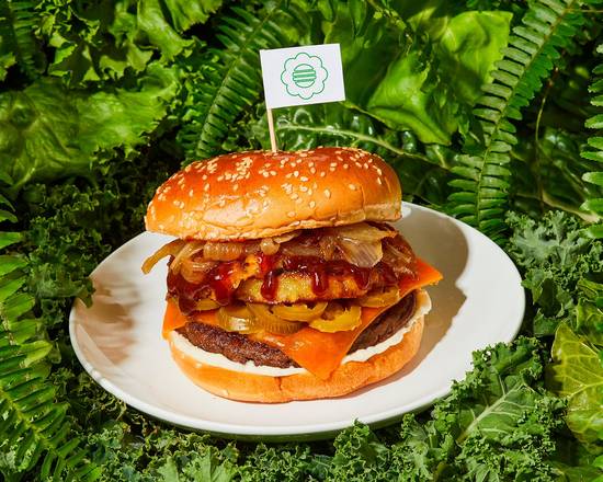 Order Hearty Hawaiian 5-0 Impossible™ Burger food online from Burger Me store, Salinas on bringmethat.com