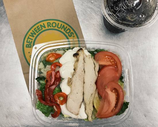 Order Chicken Mozzarella Salad food online from Between Rounds Bagel &amp; Deli store, Manchester on bringmethat.com