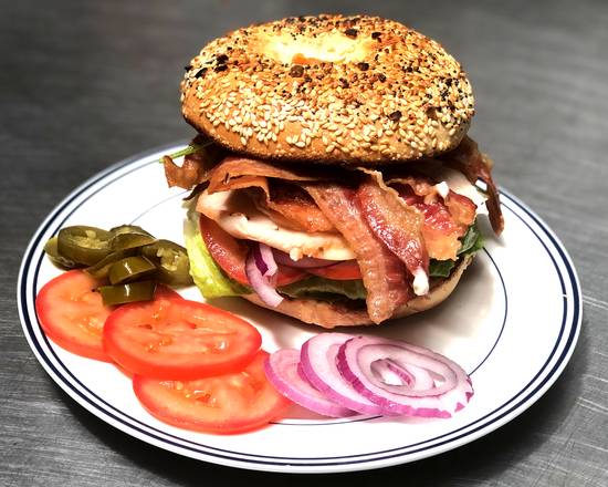 Order Turkey and Bacon Sandwich food online from Alameda Bagels And Donuts store, Alameda on bringmethat.com