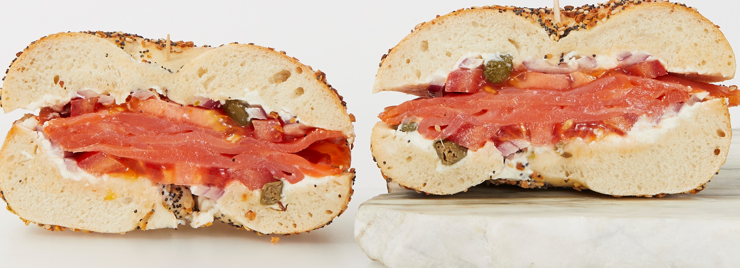 Order Scottish Salmon Sandwich food online from Murray's Bagels store, New York on bringmethat.com