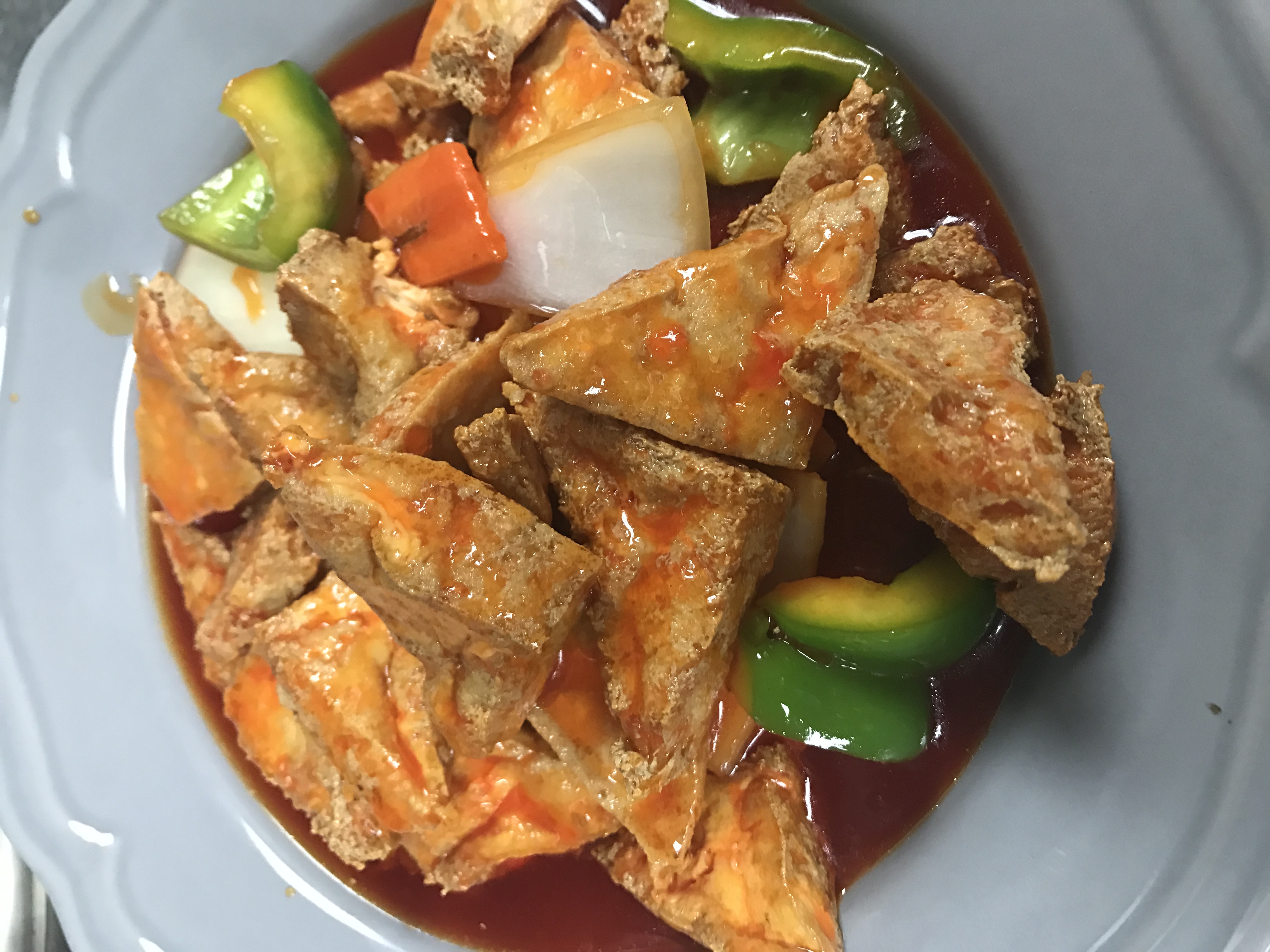Order V44a. Sweet and Sour Bean Curd food online from Golden Empress Garden store, Philadelphia on bringmethat.com