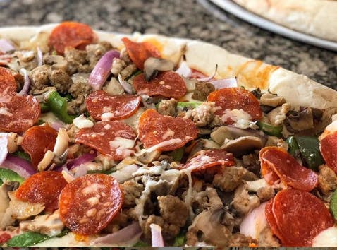 Order The Godfather Pizza - Medium food online from Godfather Italian Grill store, Mays Landing on bringmethat.com