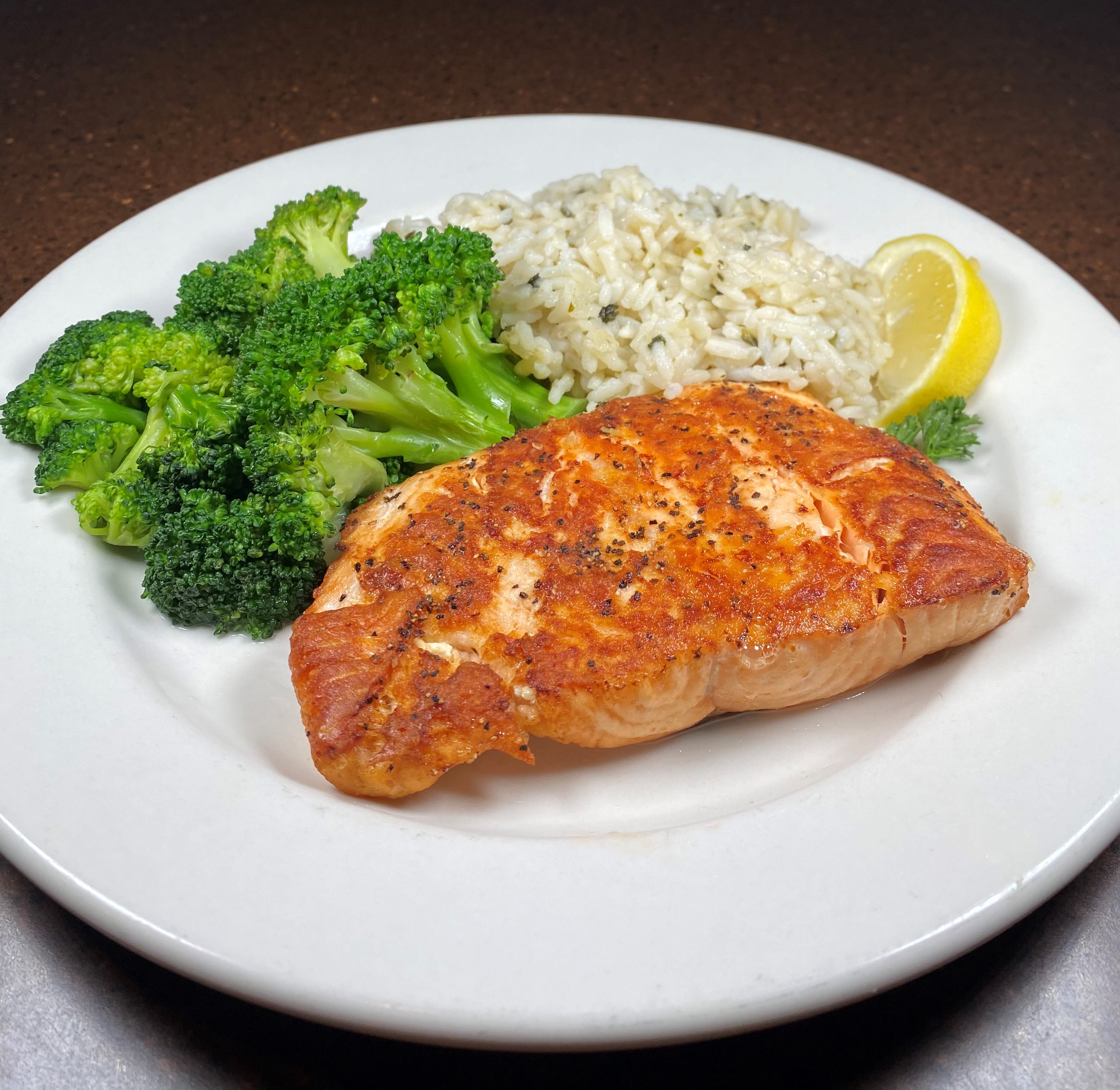 Order Tuscany Style Pan-Seared Salmon food online from Franklin Chateau store, Franklin on bringmethat.com