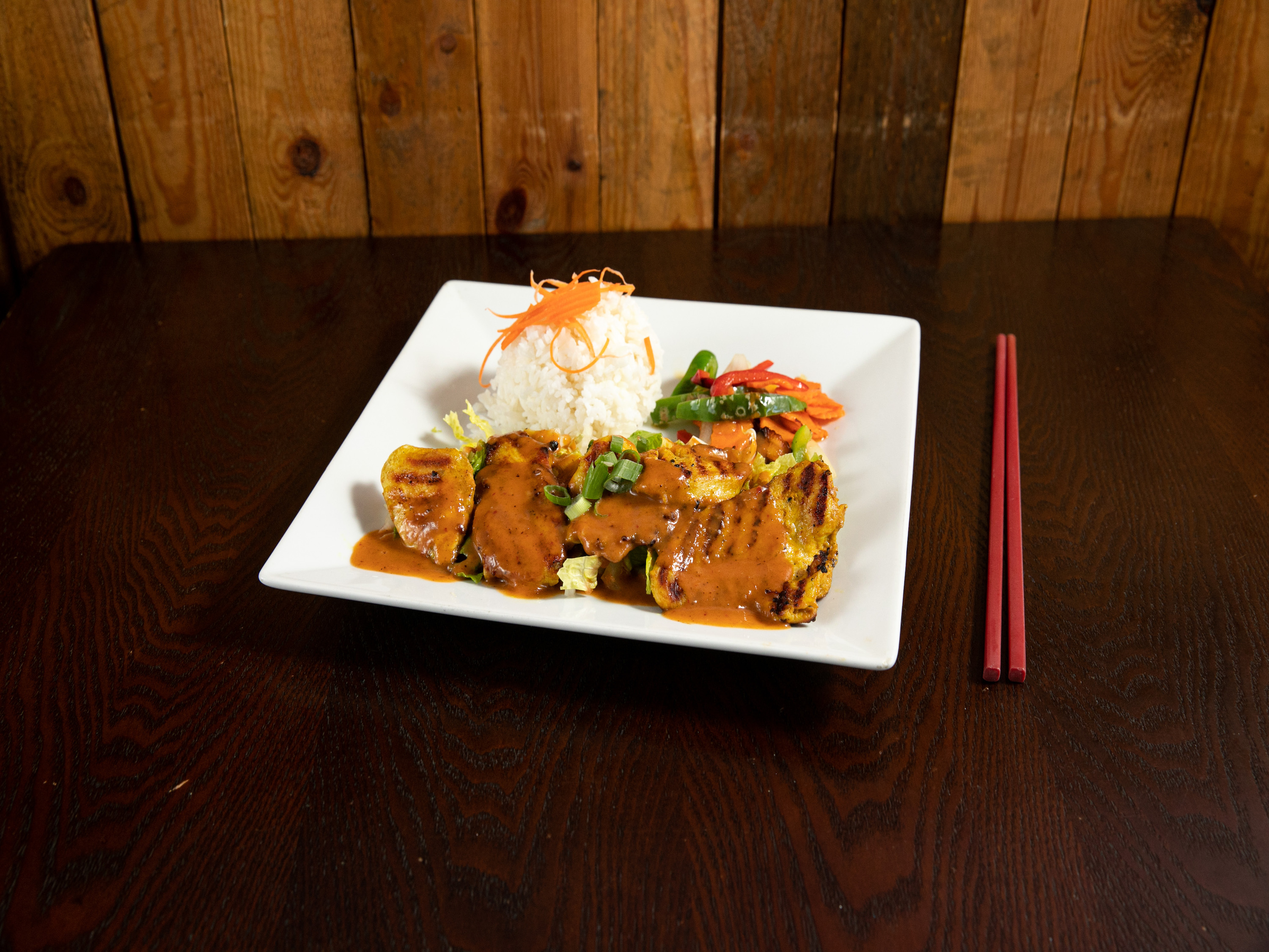 Order Chicken Satay food online from Busy B Thai Cafe store, El Cajon on bringmethat.com