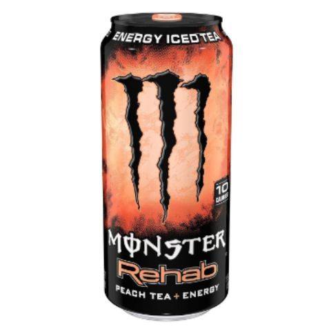 Order Monster Rehab Peach Tea Energy 15.5oz food online from Speedway store, Succasunna on bringmethat.com