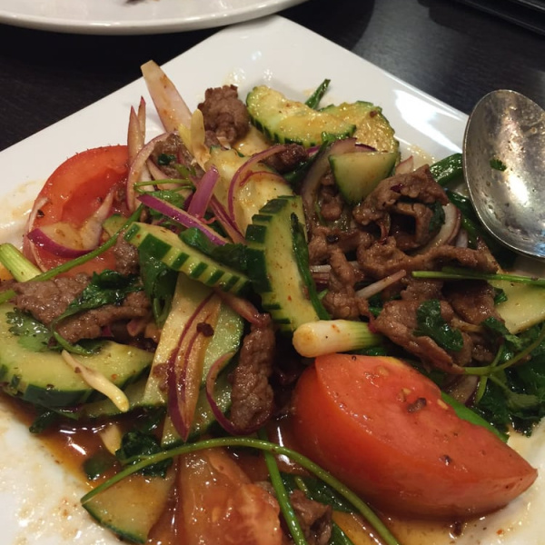 Order Beef Salad food online from Chaba Thai Kitchen store, San Diego on bringmethat.com