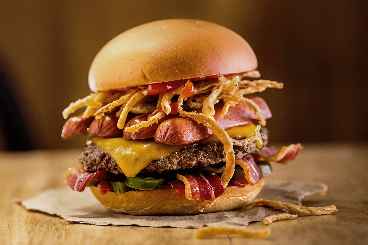 Order The Hamburdog food online from MOOYAH Burgers, Fries & Shakes store, Newington on bringmethat.com