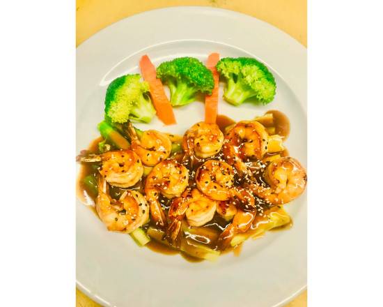 Order Shrimp with Asparagus food online from Sakura Sushi & Thai Cuisine store, New York on bringmethat.com