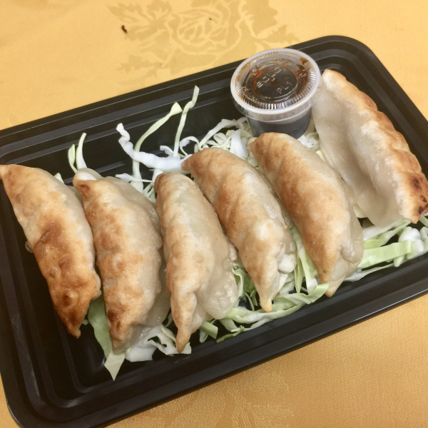 Order 110. Pan Fried Dumpling 生 煎 锅 贴 food online from Fortune House store, Los Angeles on bringmethat.com