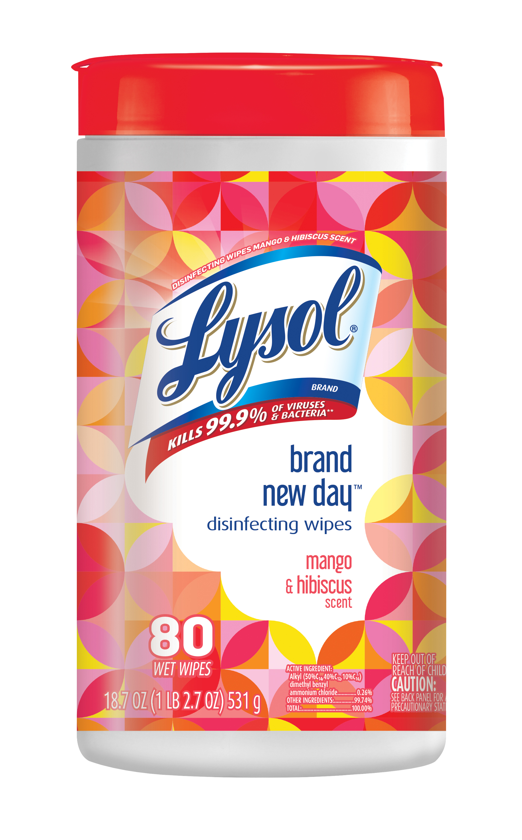 Order Lysol Disinfecting Wipes, Brand New Day Mango & Hibiscus - 80 ct food online from Rite Aid store, Cathedral City on bringmethat.com