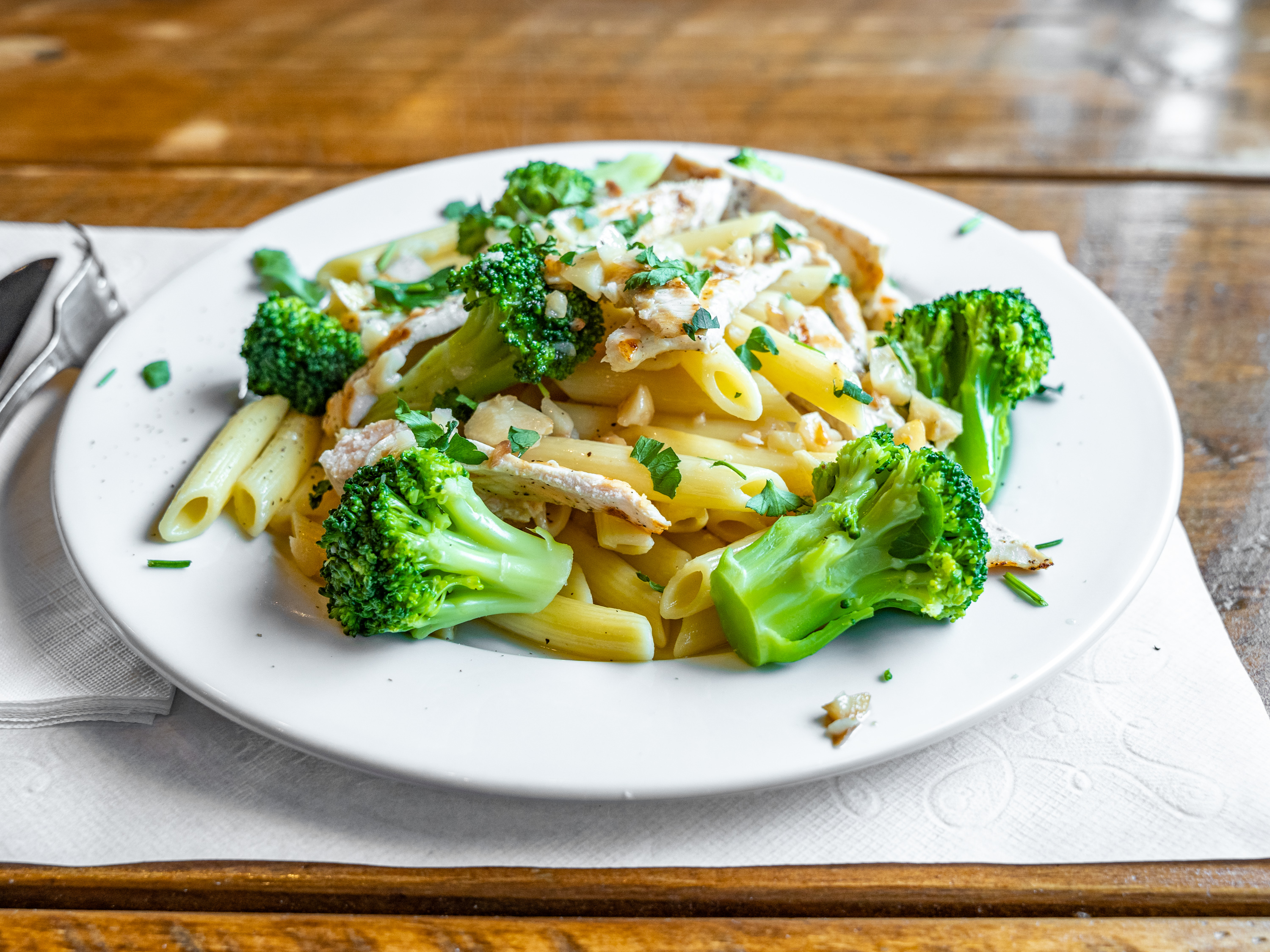 Order Penne Pasta with Broccoli and Chicken food online from Danny's pizzeria ii store, Brooklyn on bringmethat.com