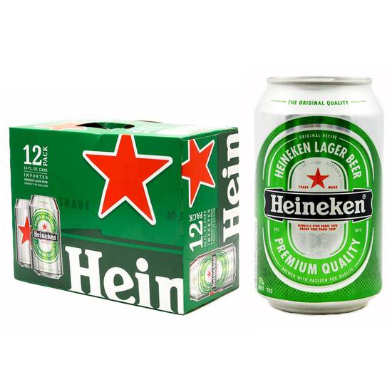 Order Heineken, 12pk-12oz can beer (5.0% ABV) food online from Mimi Liquor store, Joliet on bringmethat.com