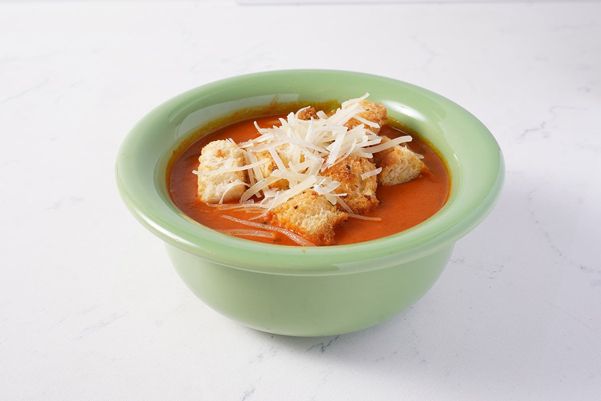 Order Creamy Tomato Basil Soup food online from Polly's Pies Restaurant & Bakery store, Norco on bringmethat.com