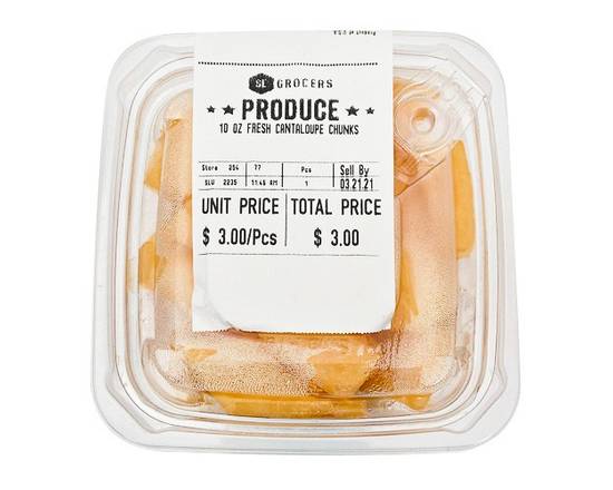 Order Cantaloupe Chunks (1 package) food online from Winn-Dixie store, Zachary on bringmethat.com
