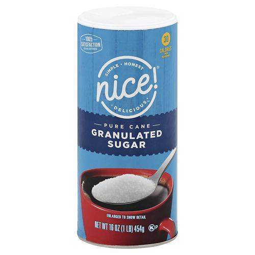 Order Nice! Pure Cane Granulated Sugar - 16.0 oz food online from Walgreens store, Redondo Beach on bringmethat.com