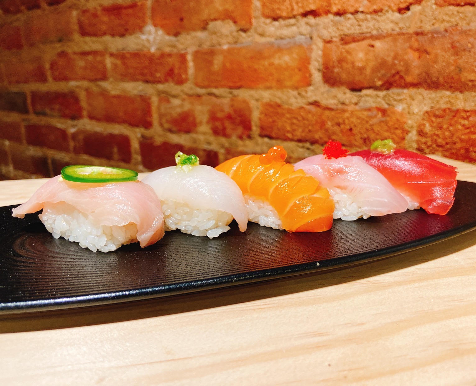 Order 5 Piece Sushi Appetizer food online from Takashi Japanese Cuisine store, Morristown on bringmethat.com