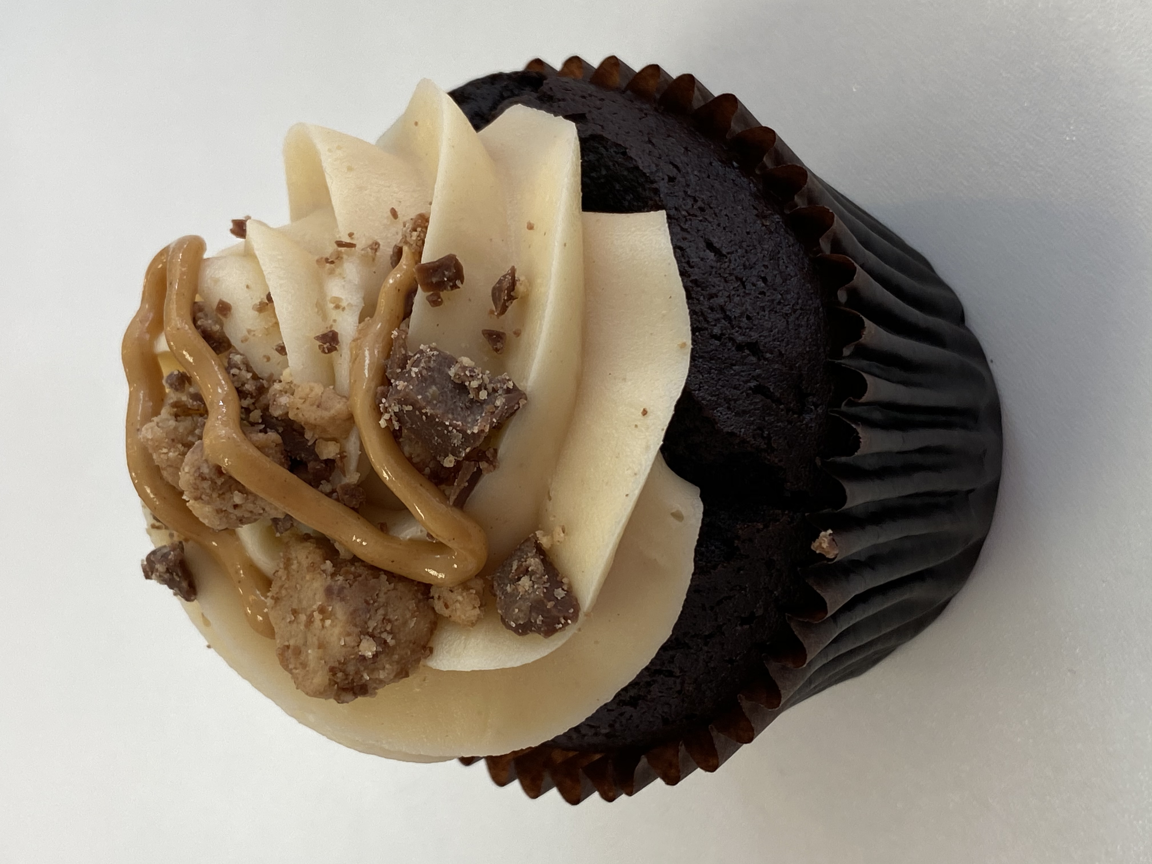 Order Peanut Butter Cupcake food online from Smallcakes store, Richmond on bringmethat.com