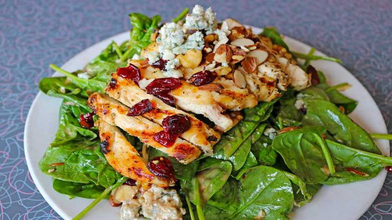 Order Grilled Chicken Spinach Salad food online from The Diner of Los Gatos store, Los Gatos on bringmethat.com