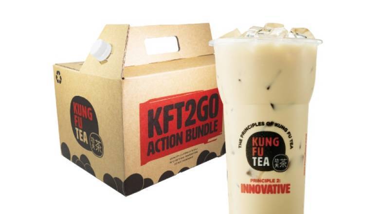 Order KF Milk Green Tea + Bubble  food online from Kung Fu Tea store, Norfolk on bringmethat.com