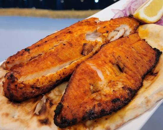 Order Tandoori Fish Tikka food online from Aga Restaurant & Catering store, Houston on bringmethat.com