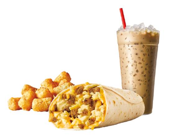 Order Sausage Breakfast Burrito Combo food online from Sonic store, Reading on bringmethat.com