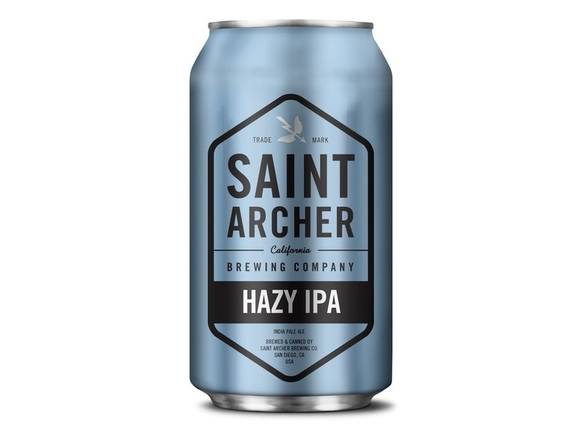 Order Saint Archer Hazy IPA - 6x 12oz Cans food online from Booze & Brews Liquor store, Burbank on bringmethat.com