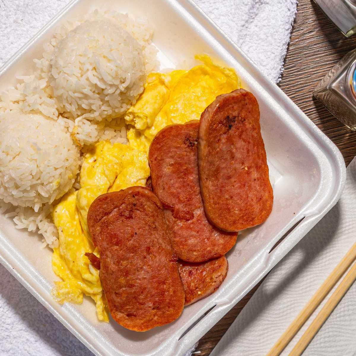 Order Spam & Eggs food online from L&L Hawaiian Bbq store, Novato on bringmethat.com