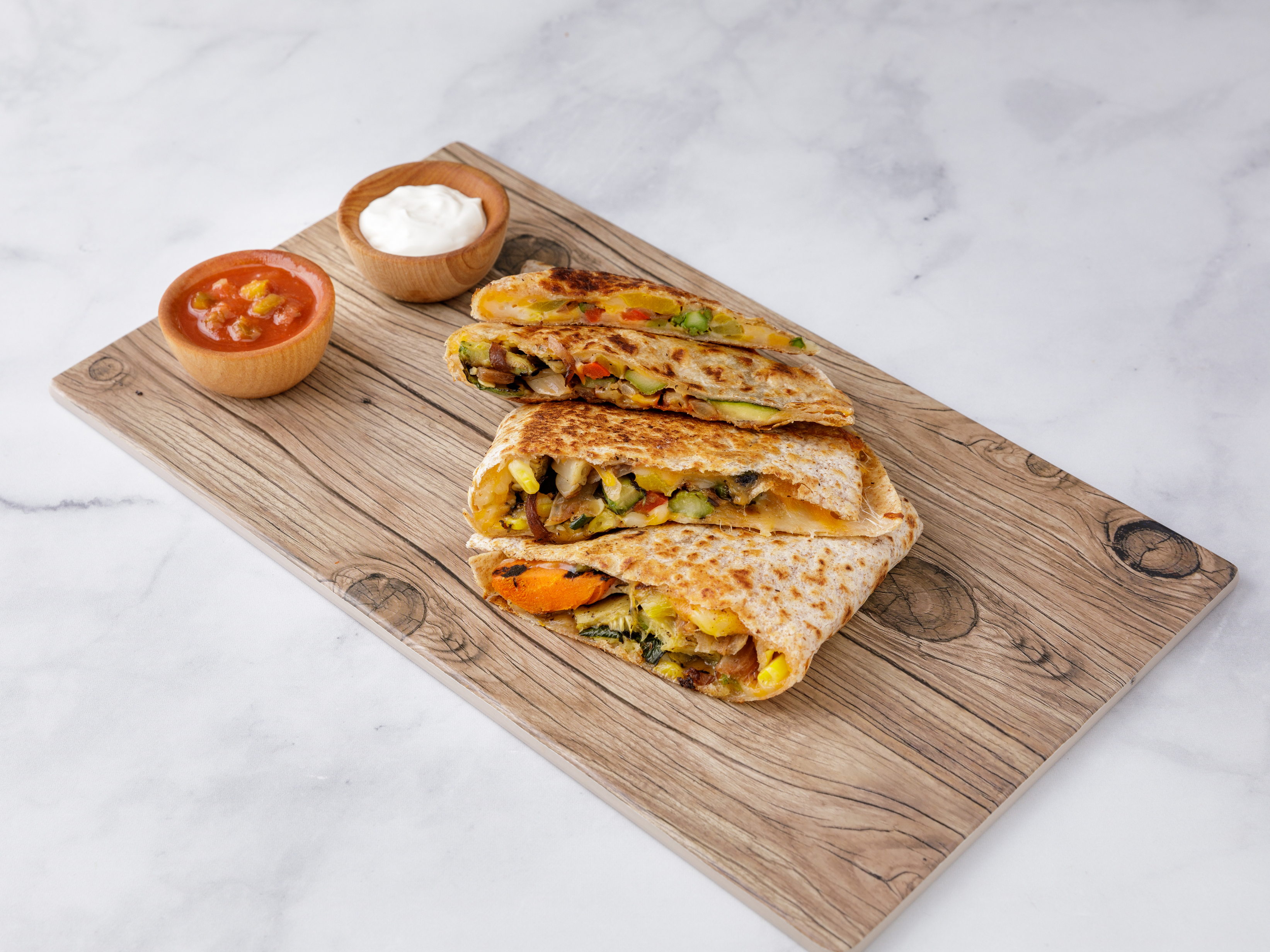 Order Q6. Vegetarian Quesadilla food online from Cafe Olympia store, New York on bringmethat.com