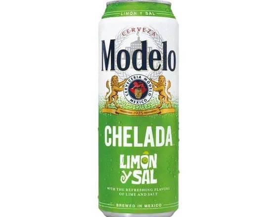 Order Modelo Chelada Limon Y Sal 24oz can, (3.3% ABV)  food online from Pacific Liquor Market store, Bell Gardens on bringmethat.com