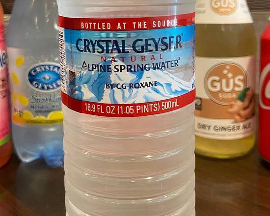 Order Crystal Geyser Bottled Water food online from Izzy's Brooklyn Bagels store, Palo Alto on bringmethat.com
