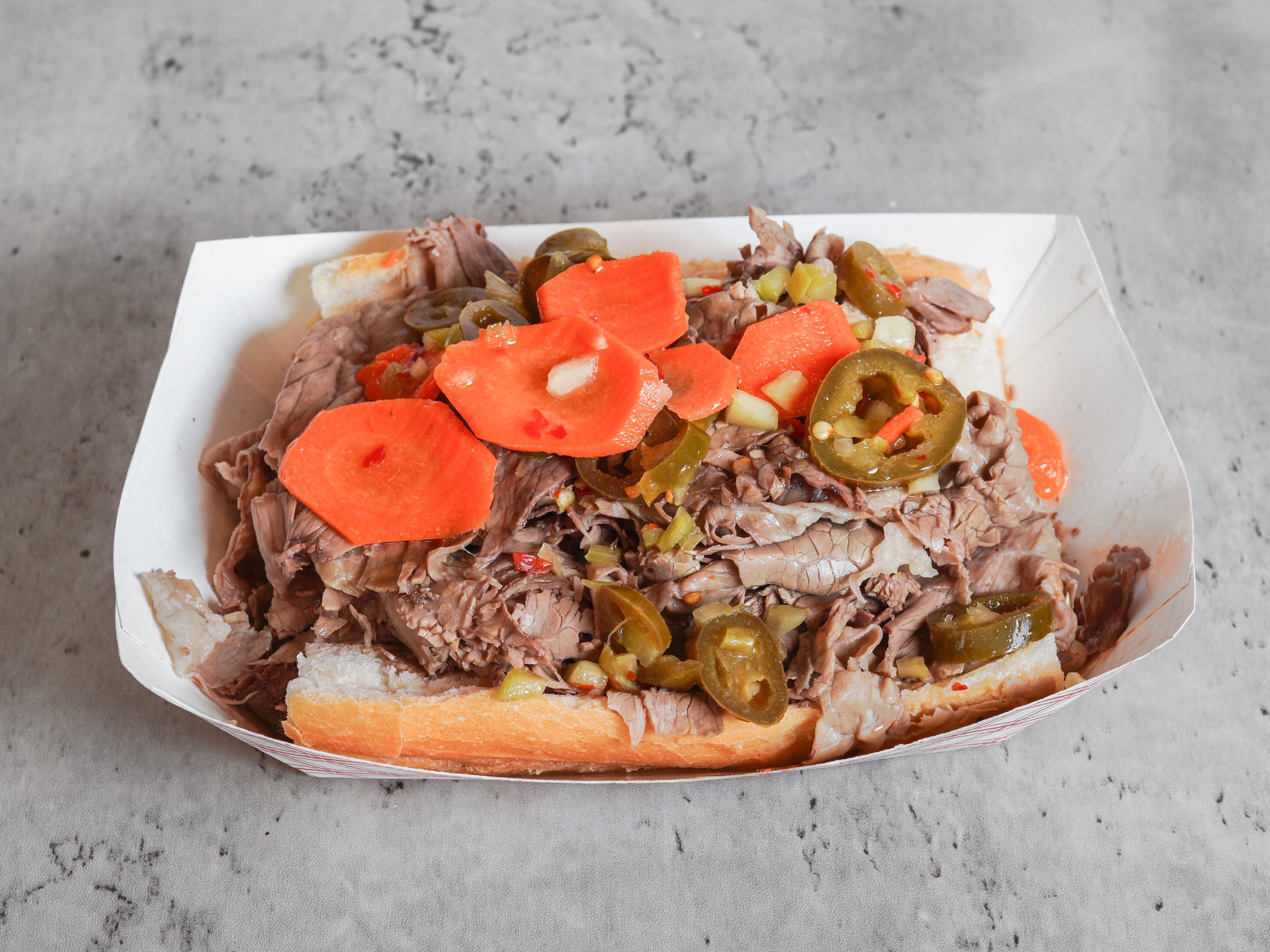 Order 6. Italian Beef Special food online from Mister J's store, Chicago on bringmethat.com