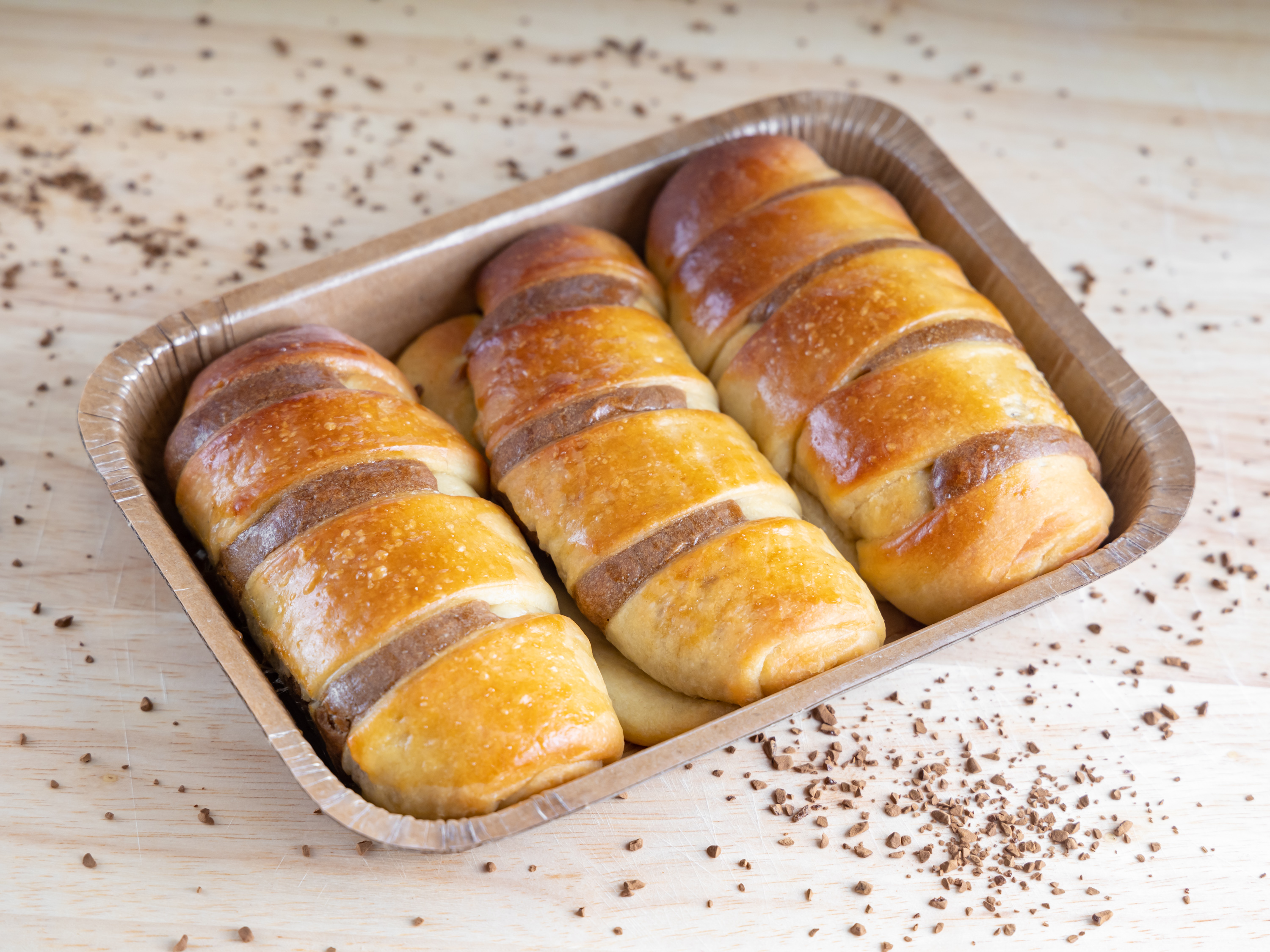 Order Brioche Filled with Coffee food online from Ebika Kitchen store, Los Angeles on bringmethat.com
