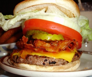 Order Bacon Cheeseburger food online from Hilltop Carryout store, Baltimore on bringmethat.com