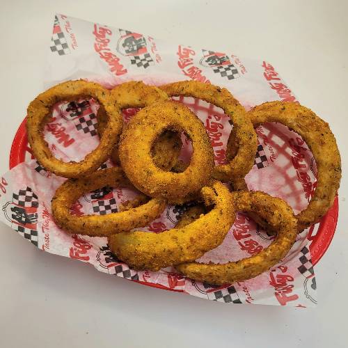 Order Spicy Onion Rings food online from Nifty Fifty store, Gloucester on bringmethat.com
