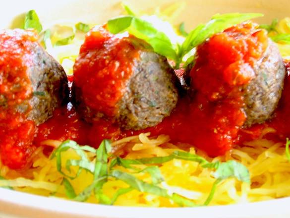 Order MEATBALLS & SPAGHETTI food online from The Pureganic Cafe store, Rye on bringmethat.com