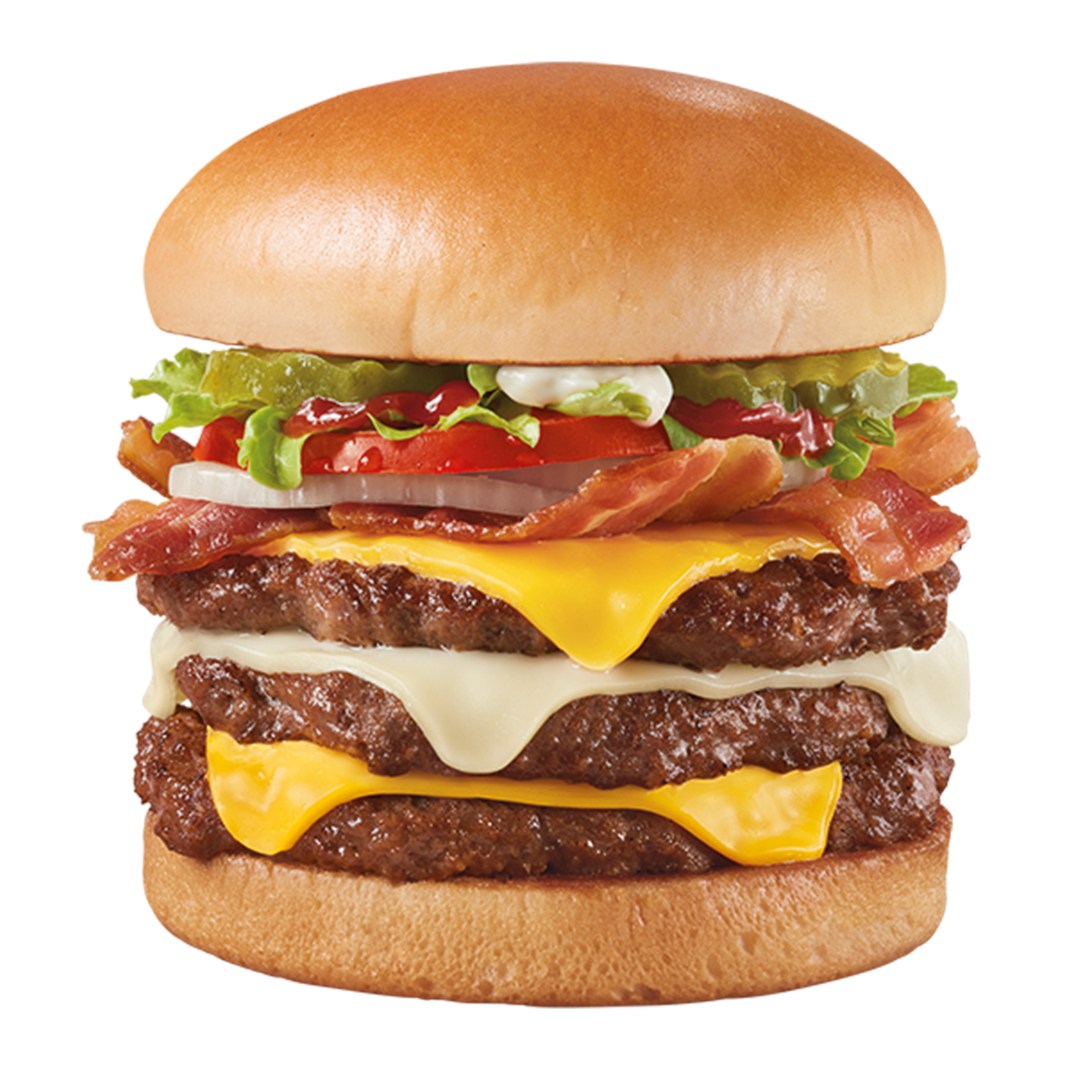 Order Bacon Two Cheese Deluxe 1/2 lb.* Signature Stackburger food online from Dairy Queen store, North Olmsted on bringmethat.com
