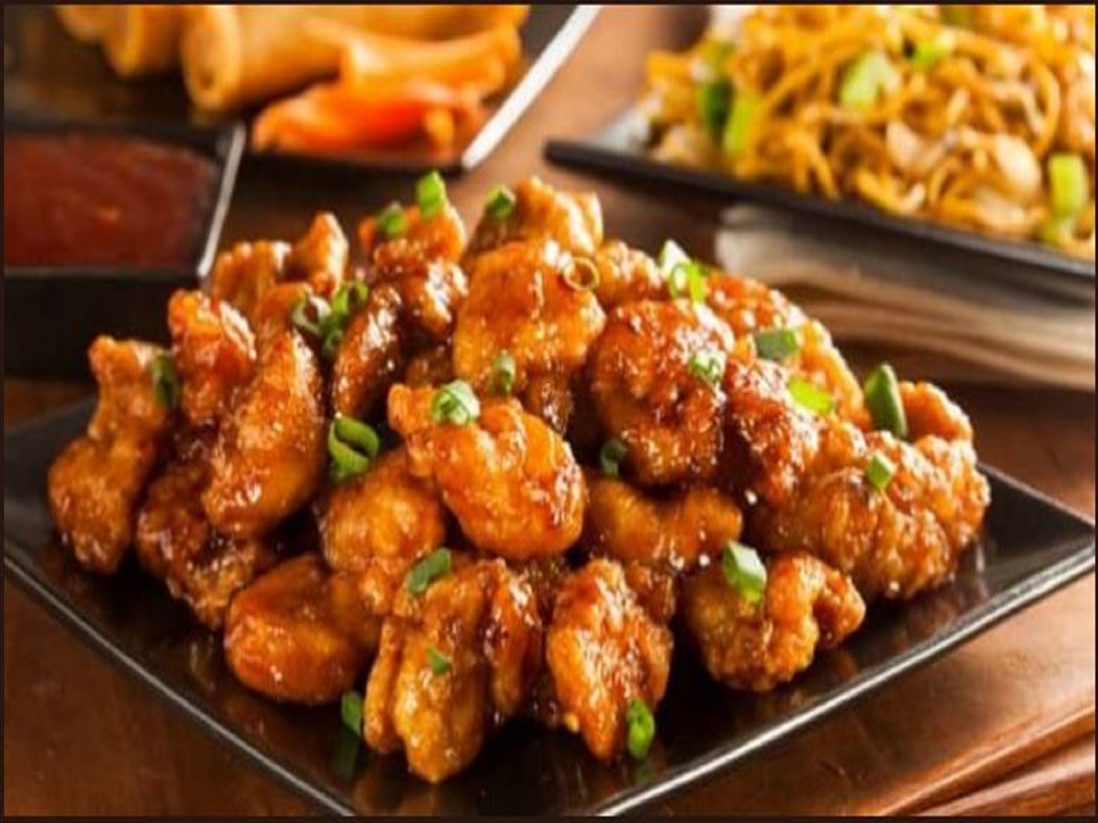 Order 38. Orange Chicken food online from China Wall store, Lincoln on bringmethat.com